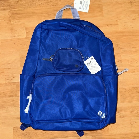NWT Bundle Everywhere Backpack 22L + Nano Pouch Riverside Blue/Sheer Oak/Silver